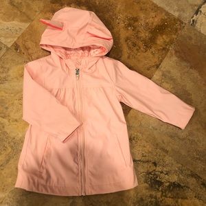 Toddler girls light pink raincoat  🐰